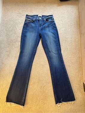 L’agence Sneeki low rise straight leg jeans in Beacon